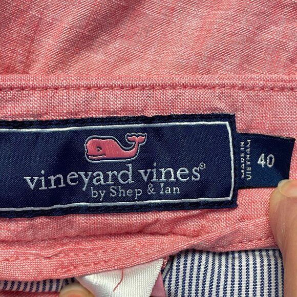 Vineyard Vines Mens Breaker Shorts Size 40 Pink Beachy Golf Vacation Travel - Picture 3 of 10